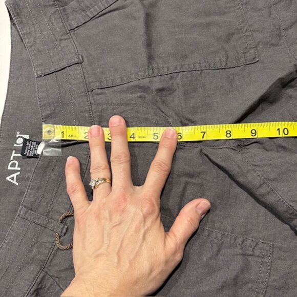 Apt. 9 | Women’s Dark Gray Casual Linen Rayon Shorts Size 4 - Picture 14 of 15